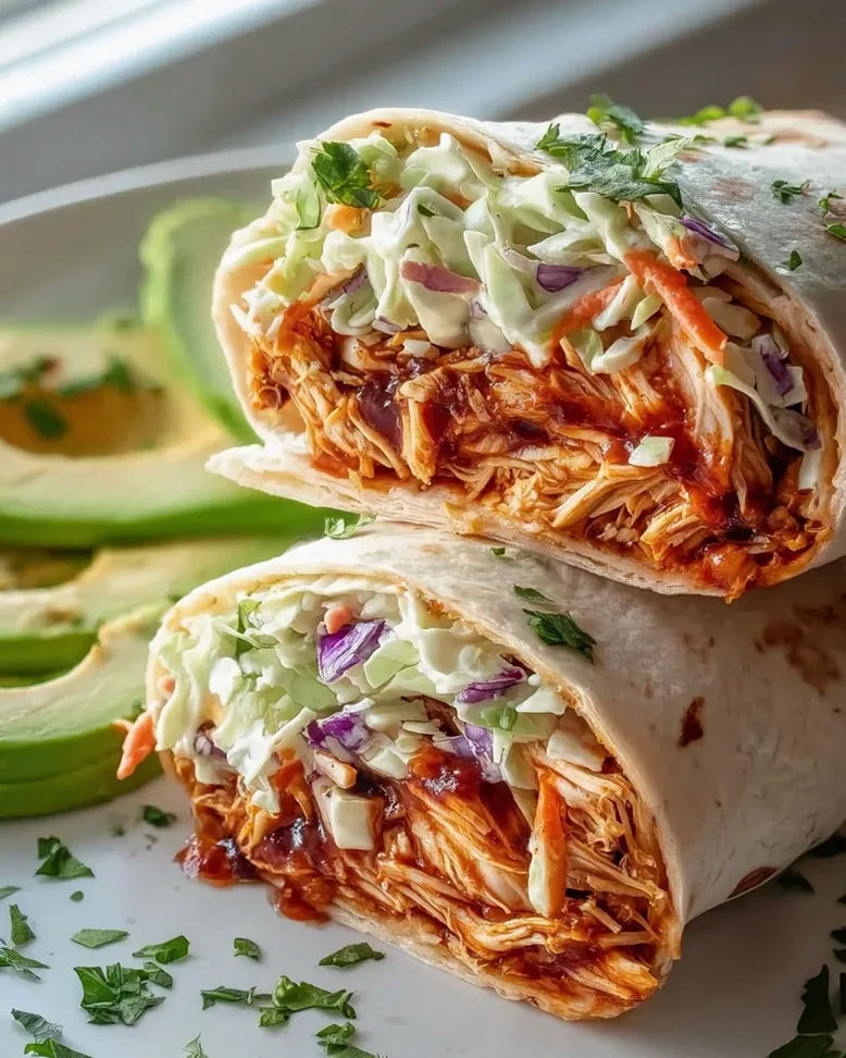 BBQ Chicken Coleslaw Wraps – Schritt 1