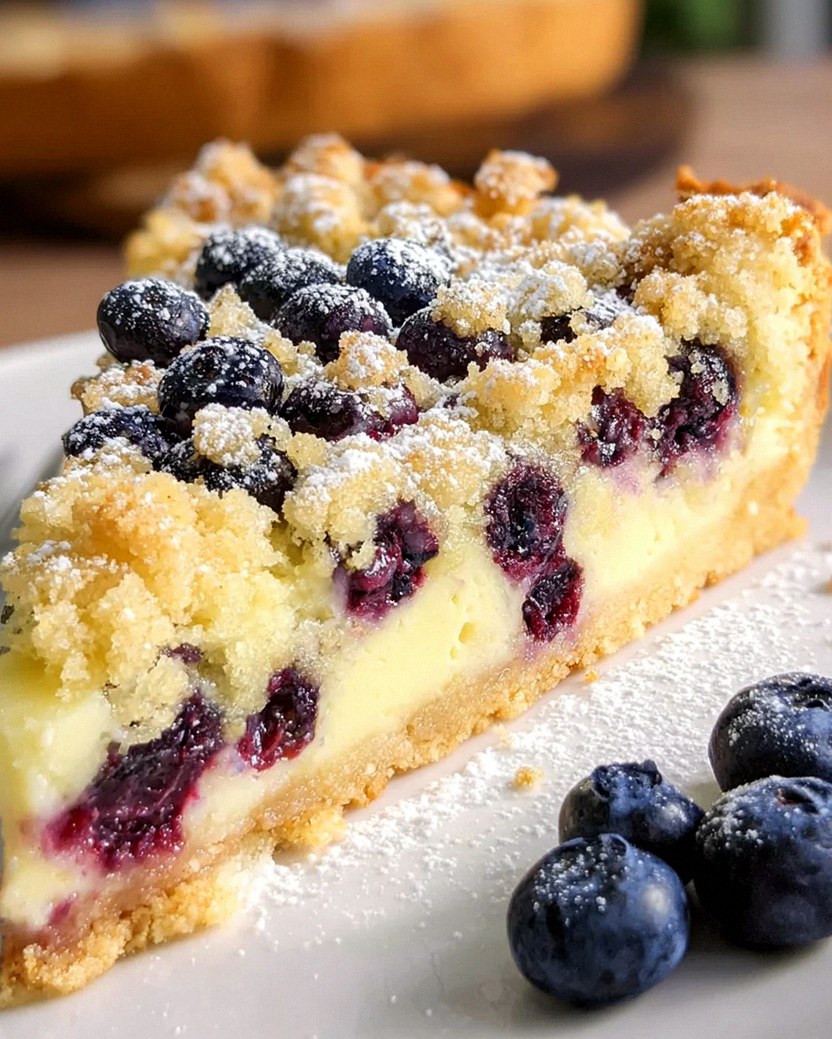 Blaubeerkuchen mit Pudding und Streusel – Schritt 2