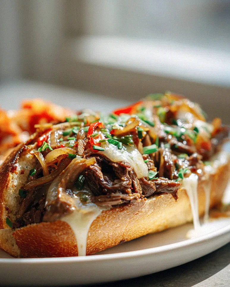 Bulgogi Cheesesteak auf dem Blech mit karamellisierten Zwiebeln – Schritt 2