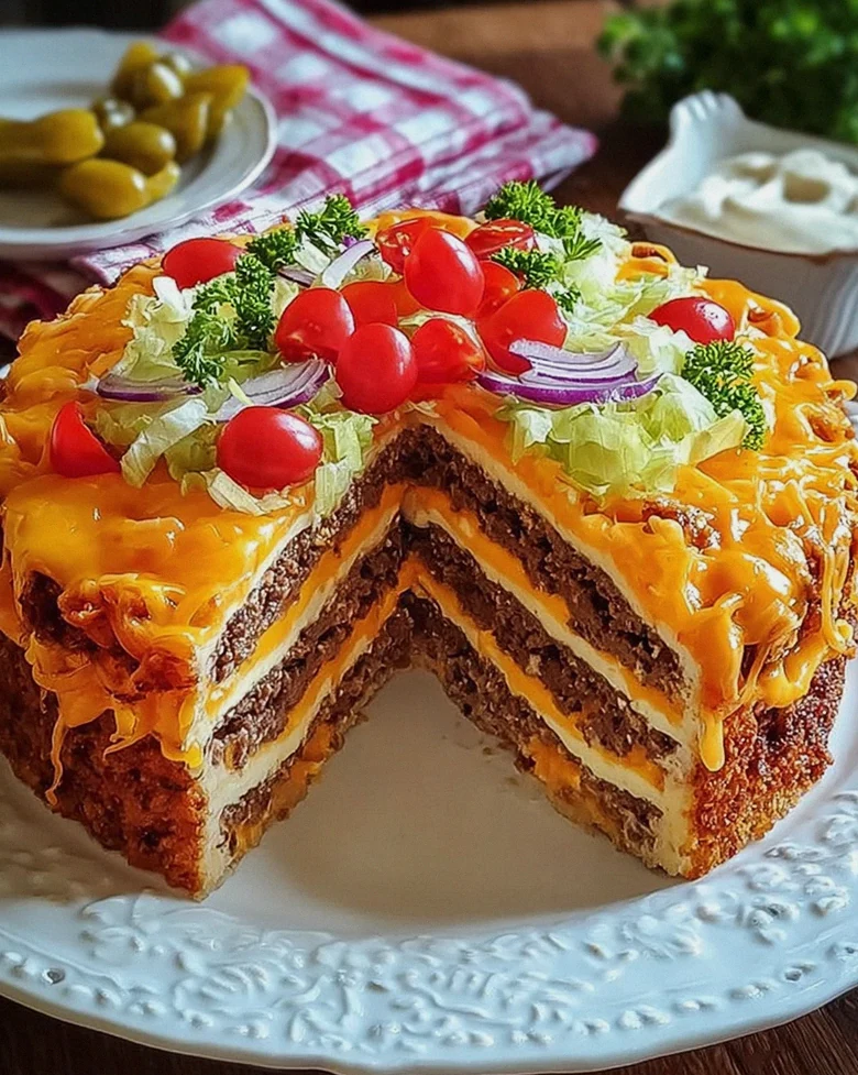 Cheeseburger-Torte