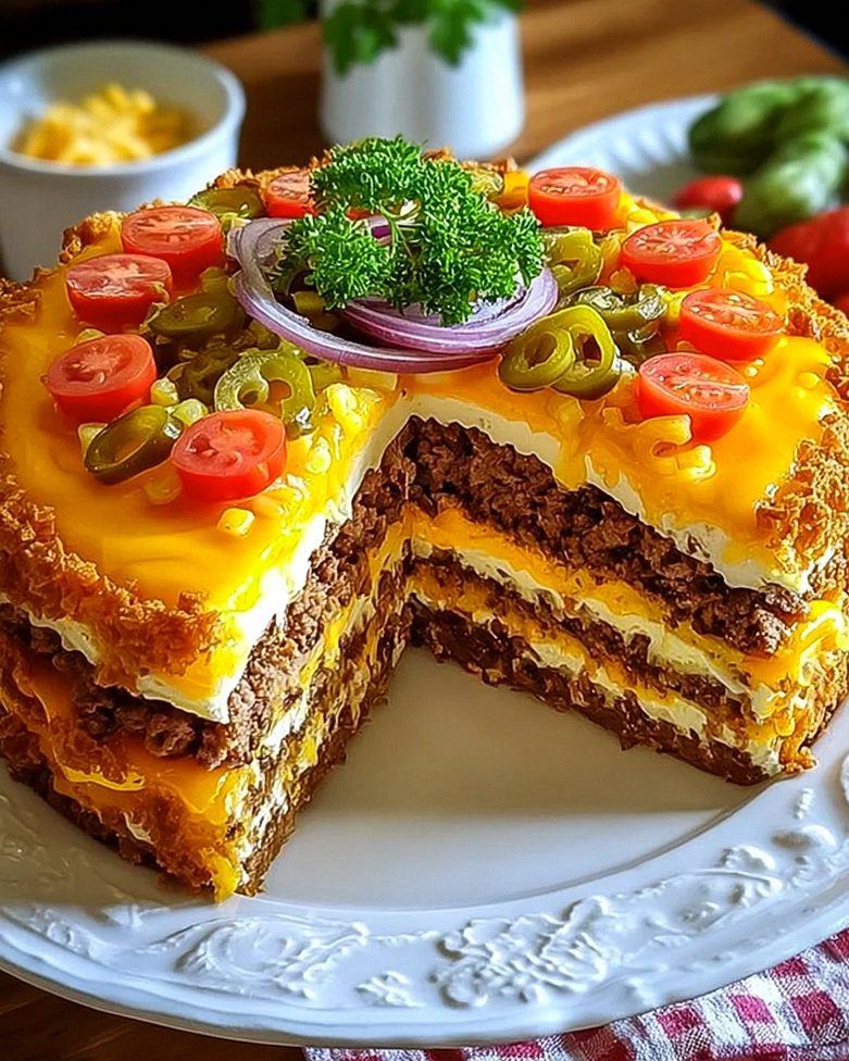 Cheeseburger-Torte – Schritt 1