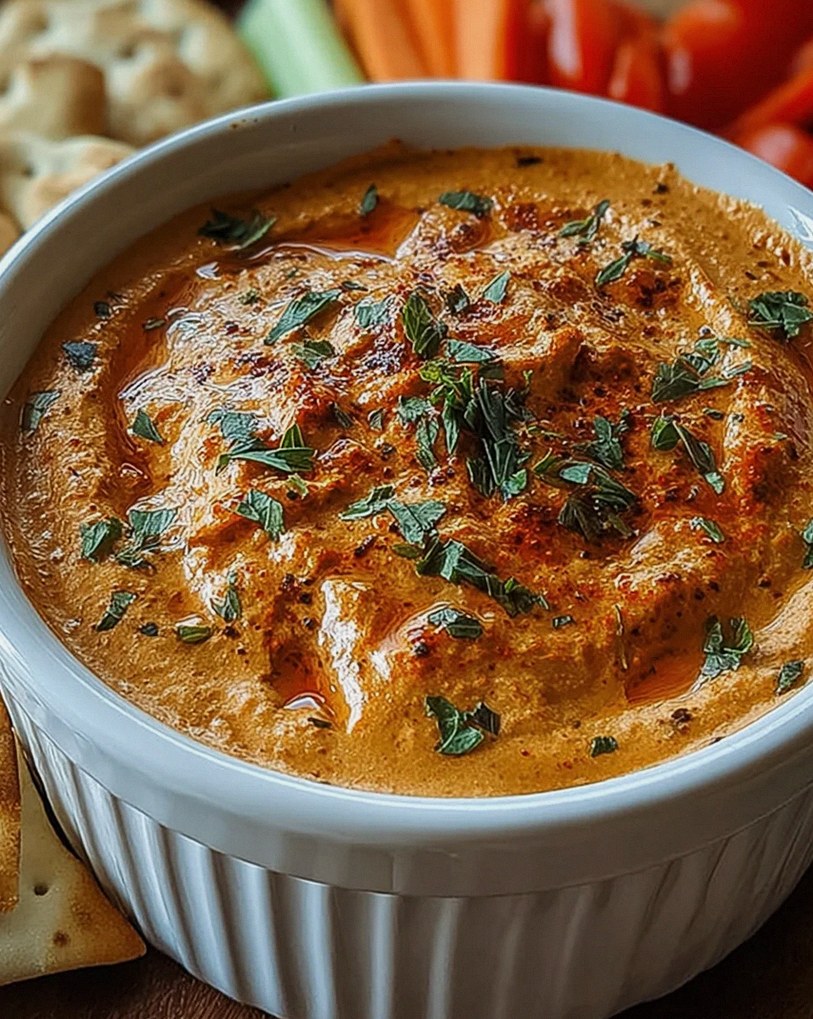 Creamy Roasted Red Pepper Dip – Schritt 2