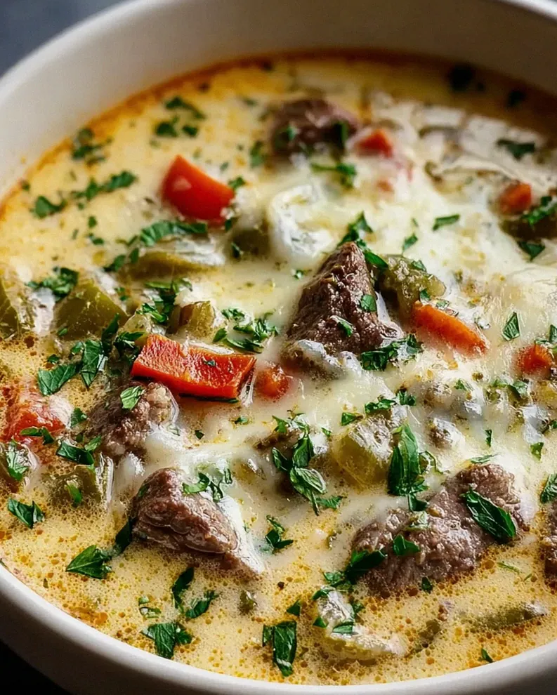 Cremige Philly Cheese Steak Suppe: Dein neues Lieblingsrezept! – Schritt 1