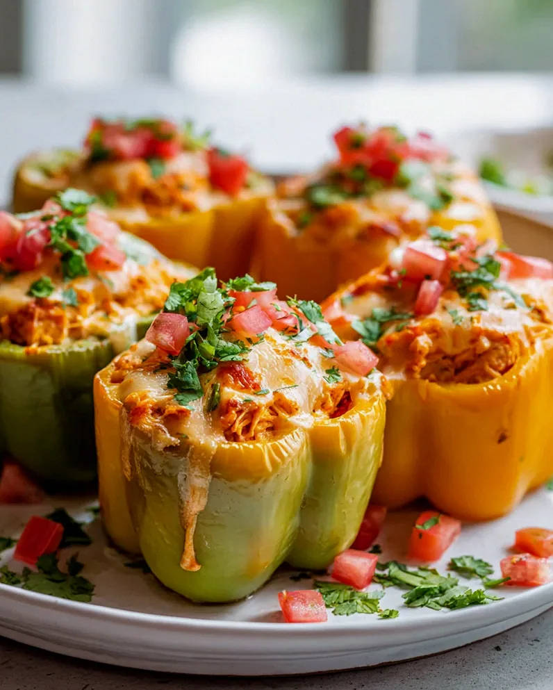 Cremige Queso Hähnchen Enchilada gefüllte Paprika Rezept – Schritt 2