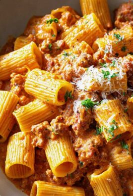 Cremige Rinder-Hähnchenwurst Pasta: Einfach, schnell & lecker!