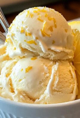 Cremige Zitroneneiscreme für heiße Sommertage