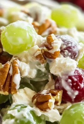 Cremiger Traubensalat für heiße Sommertage