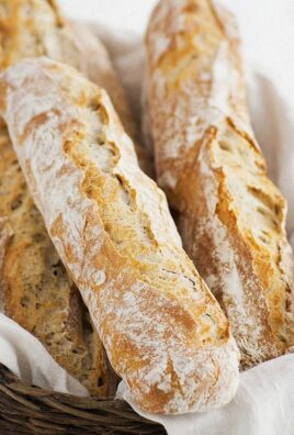 Einfaches Rezept für knuspriges Baguette