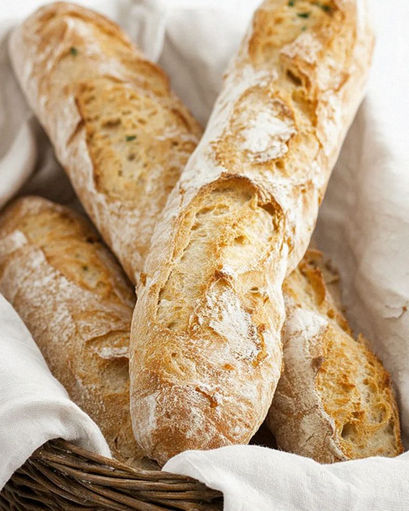 Einfaches Rezept für knuspriges Baguette – Schritt 2