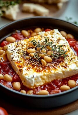 Gebackener Feta mit Riesenbohnen Einfach Zubereiten