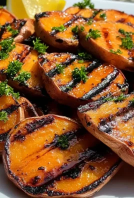 Gegrillte Süßkartoffeln mit Ahorn und Knoblauch