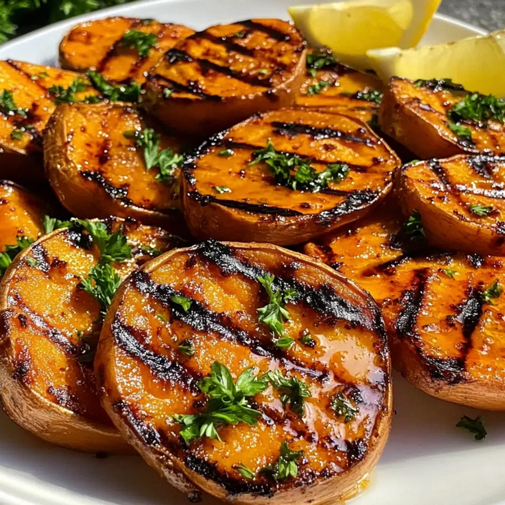 Gegrillte Süßkartoffeln mit Ahorn und Knoblauch – Schritt 2