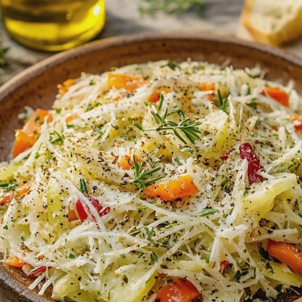 Griechischer Krautsalat frisch und voller Aromen – Schritt 2