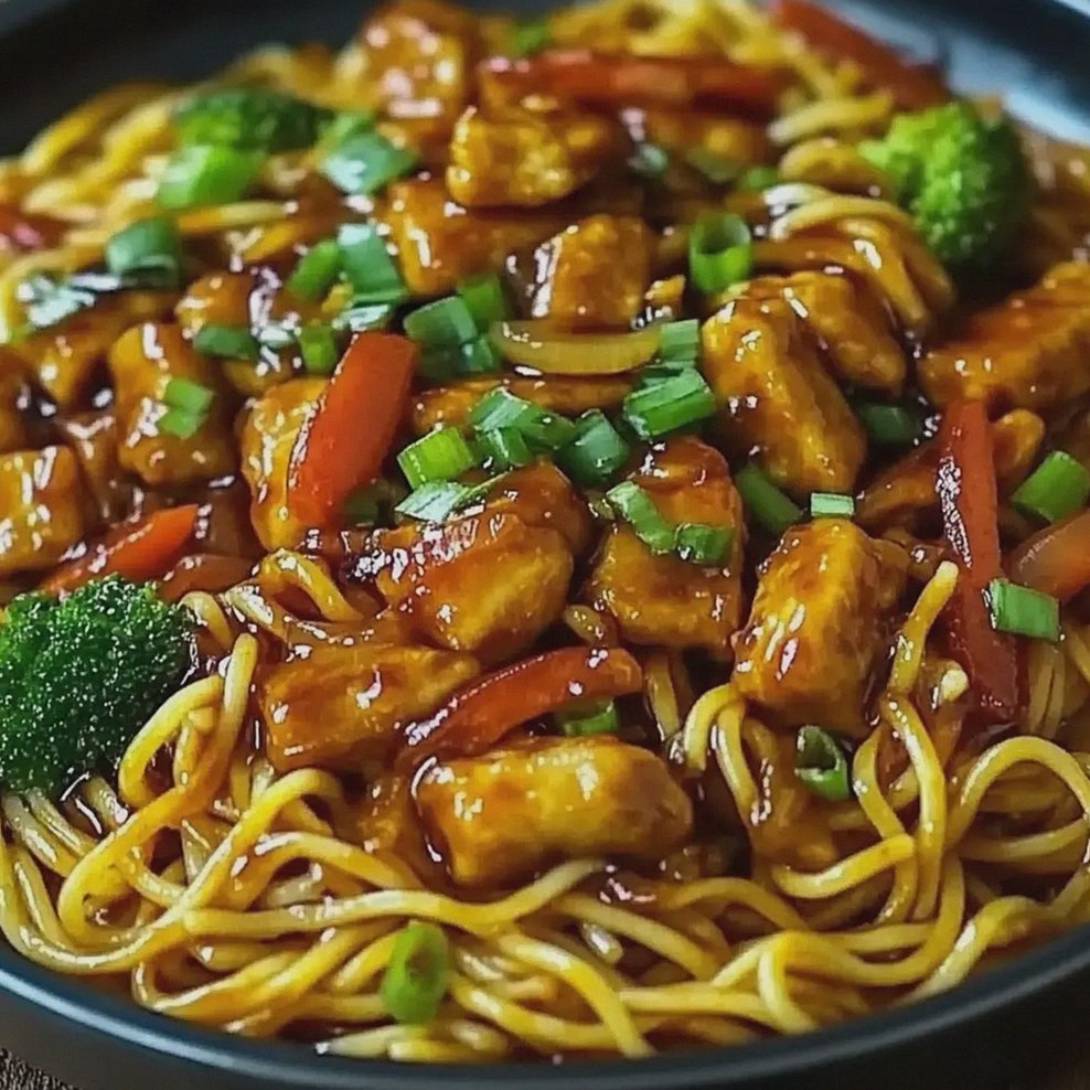 Hähnchen Teriyaki Nudeln einfach zubereiten