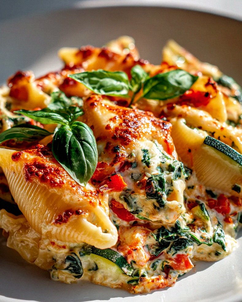 Herzhafter Conchiglioni Auflauf mit Gemüse & Mozzarella – Schritt 1