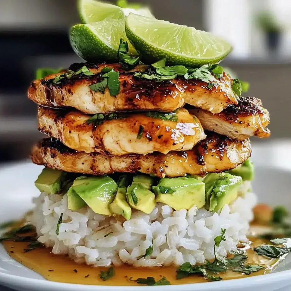 Honig Limetten Hähnchen Avocado Reis leicht gemacht