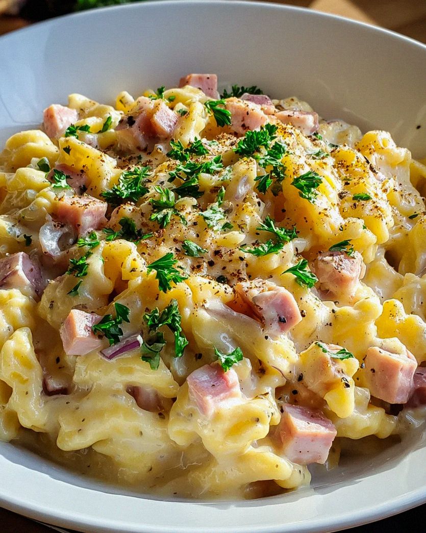 Käse Putenschinken Sahne Spätzle – Herzhaftes Genussrezept!