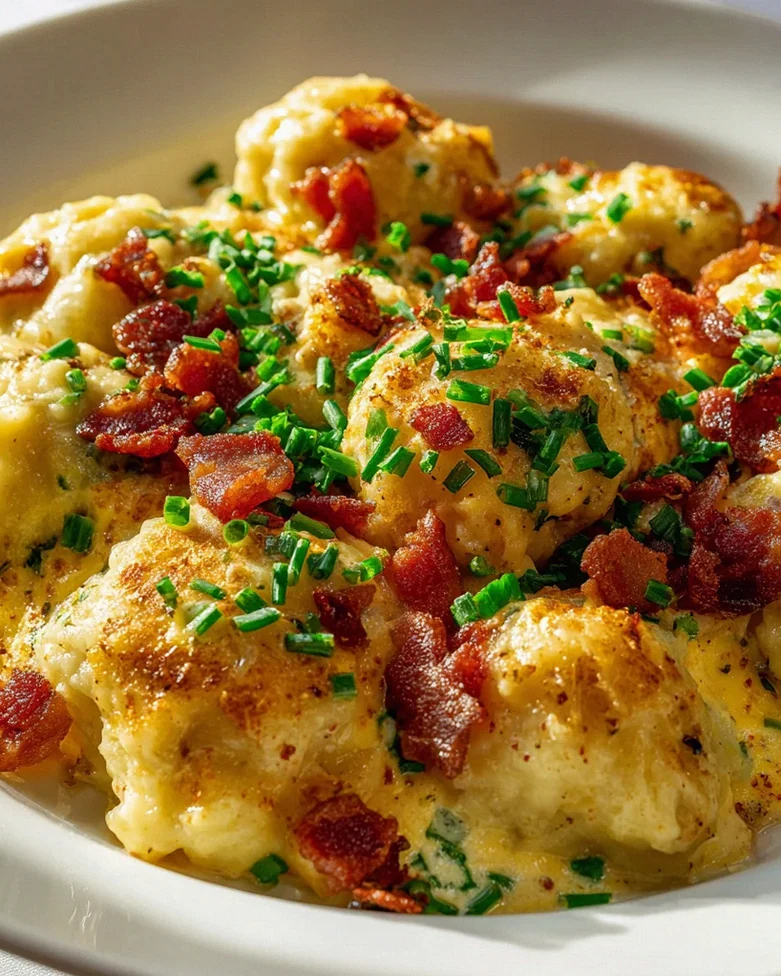 Kartoffelknödel-Frühstücks-Auflauf mit Rinderbacon & Ei – Schritt 2