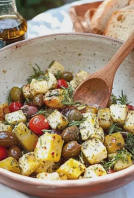 Kartoffelsalat griechisch mit frischen Zutaten zubereiten