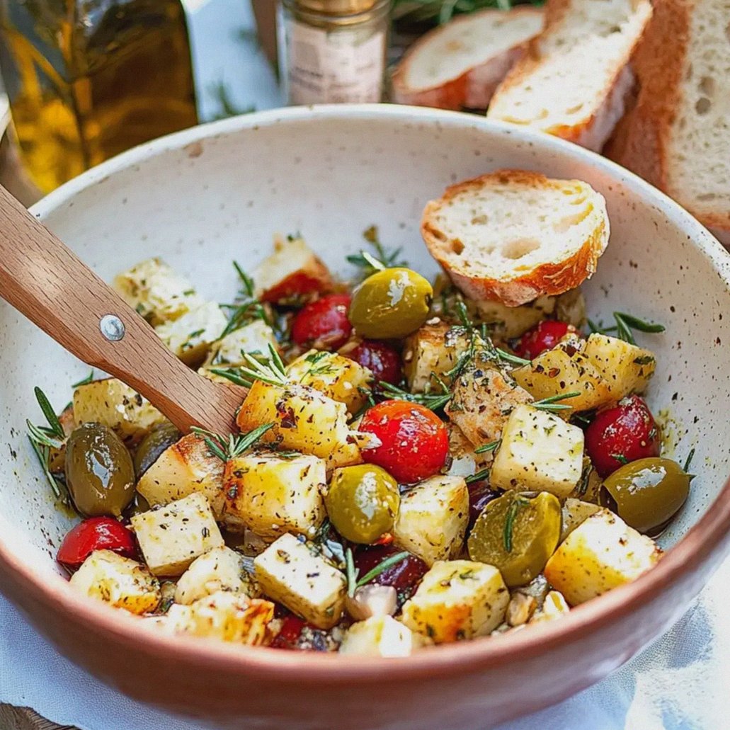 Kartoffelsalat griechisch mit frischen Zutaten zubereiten – Schritt 1