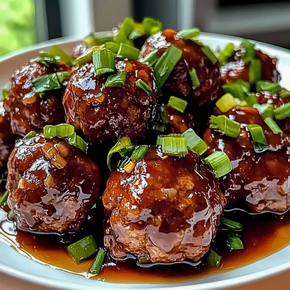 Klebrige Hoisin-Fleischbällchen in 30 Minuten