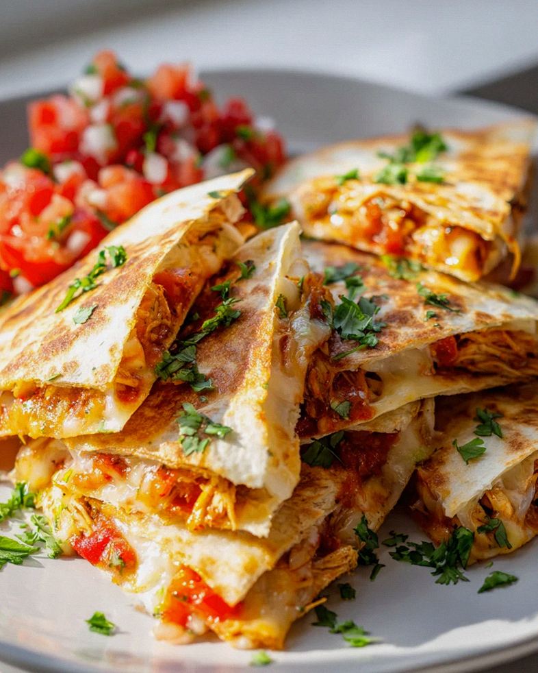 Knusprige Mini Chicken Quesadilla Triangles – Perfekt für Partys! – Schritt 1