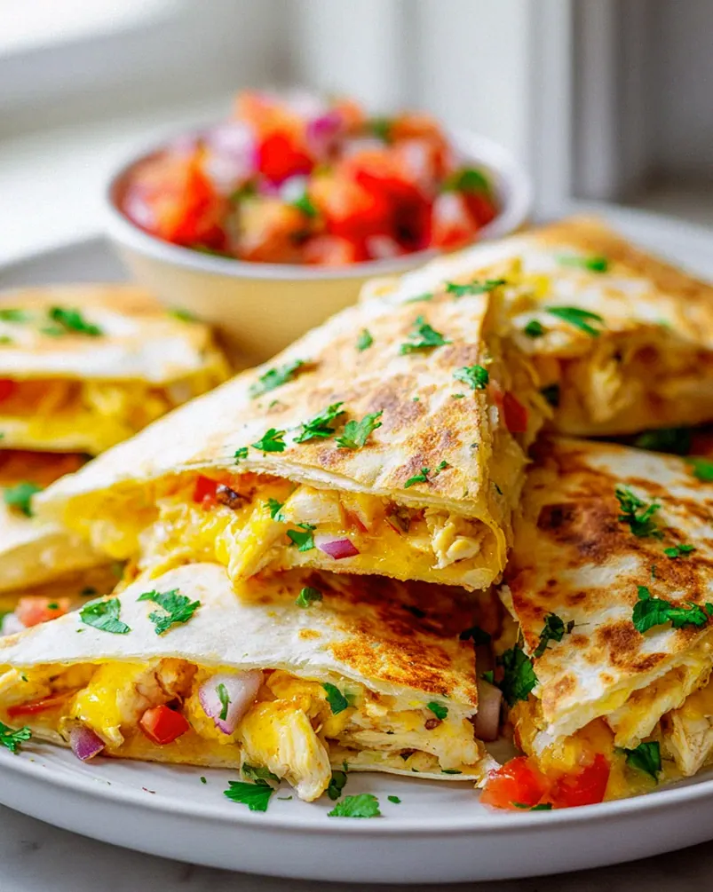 Knusprige Mini Chicken Quesadilla Triangles – Perfekt für Partys! – Schritt 2