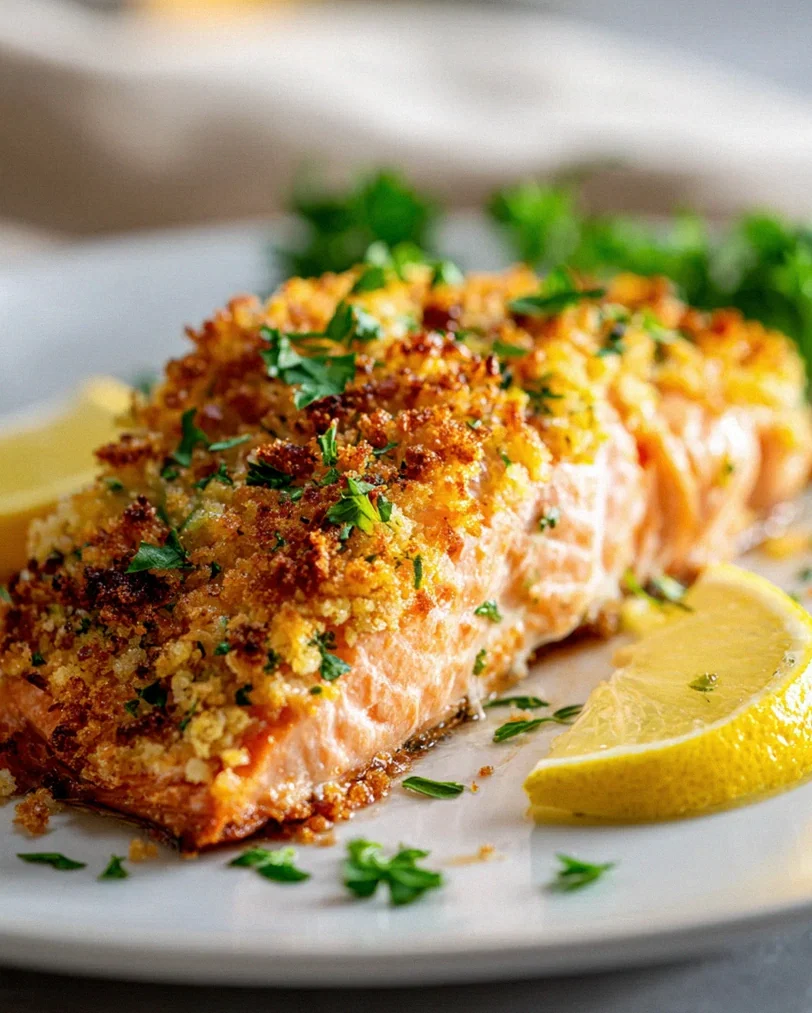 Knuspriger Knoblauchbutter-Lachs mit Panko-Kruste – Schritt 2