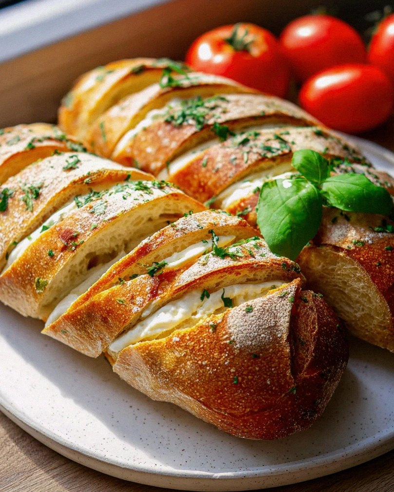 Köstliches Fächerbaguette – Schritt 1