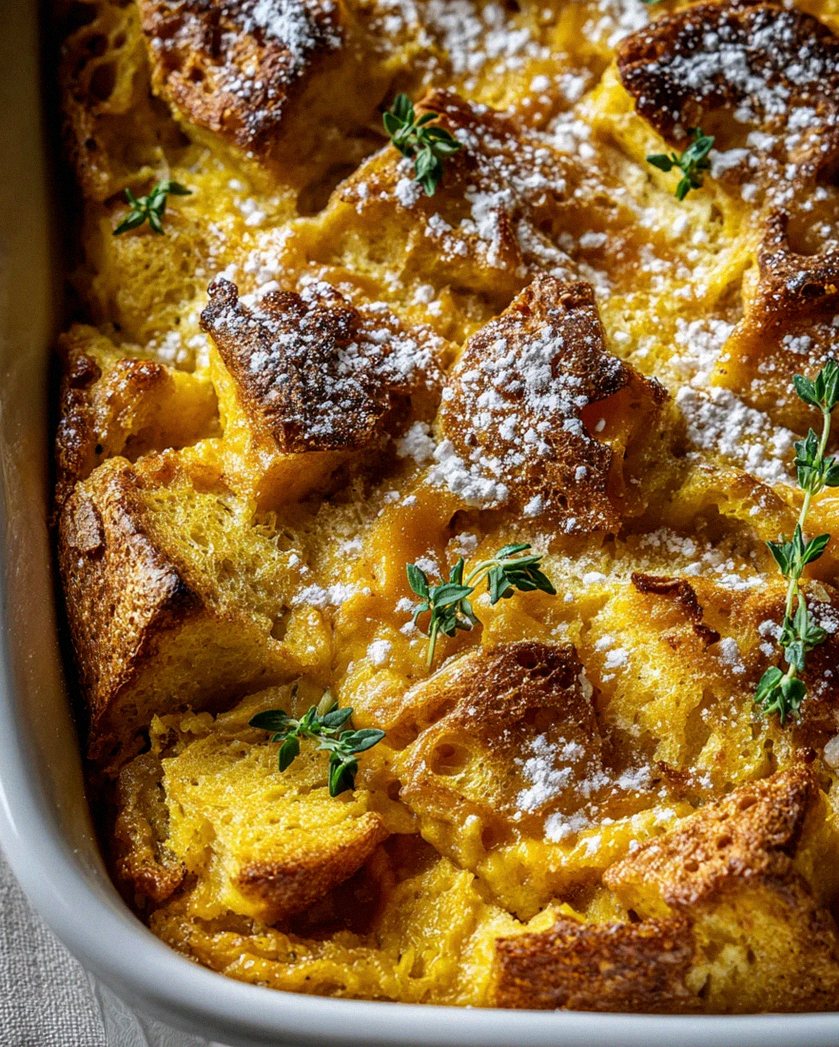 Kürbis French Toast Auflauf: Perfekt für große Runden!