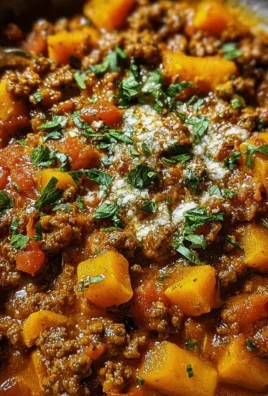 Kürbis-Rindfleisch-Bolognese