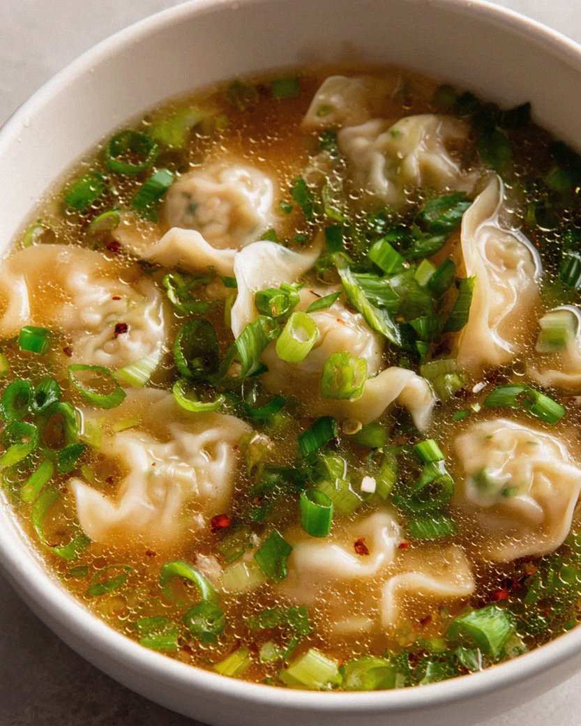 Langsame Kochzeit: Wonton-Suppe mit Napa-Kohl und Rindfleisch – Schritt 2