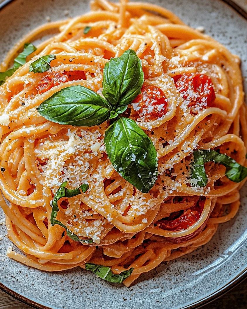 Linguine mit Tomaten-Parmesansoße – Schritt 2