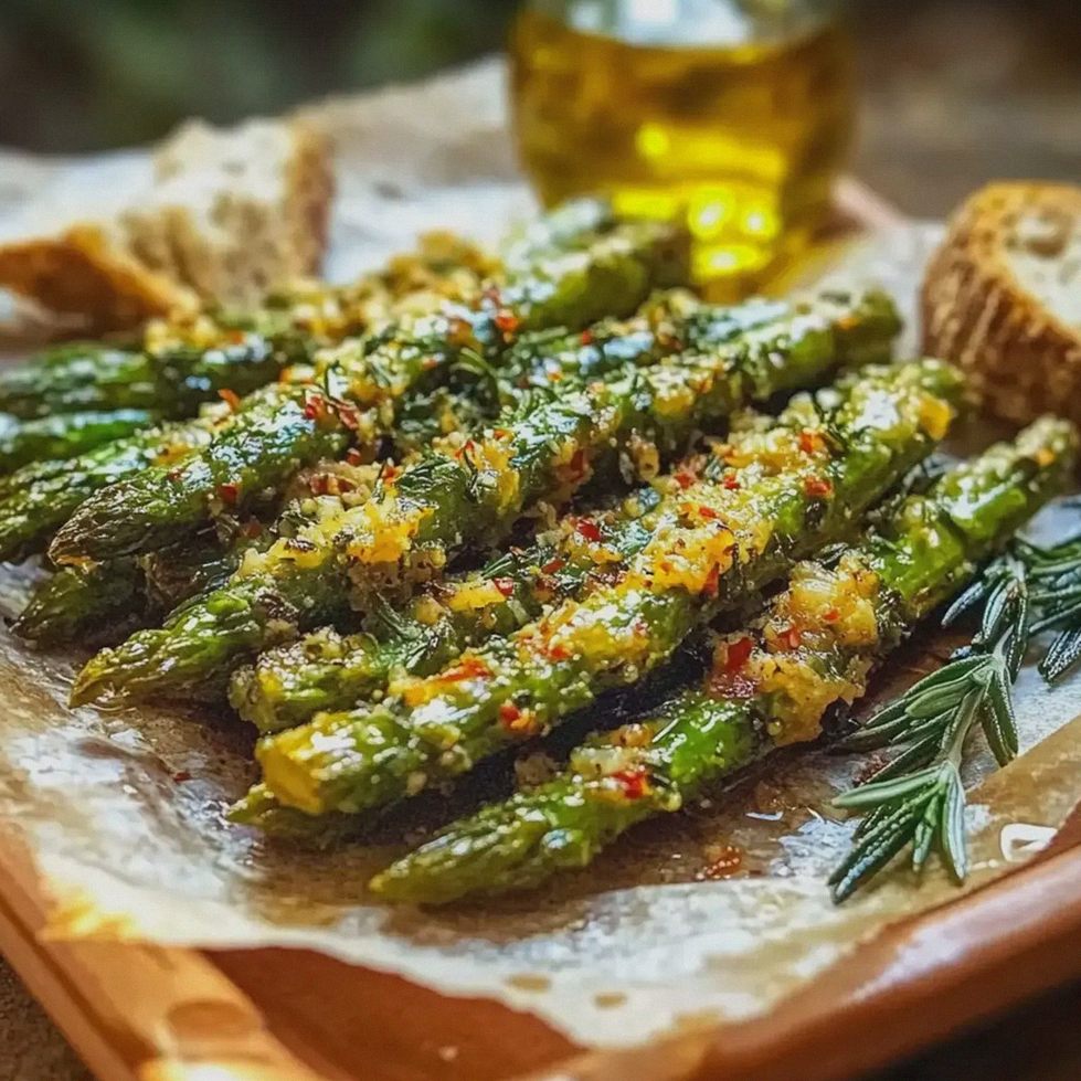 Parmesan Spargel geröstet