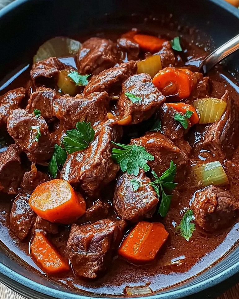 Rindergulasch in Tomaten-Sahnesoße – Schritt 2