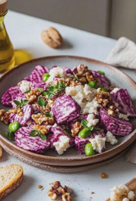 Rote Bete Salat mit Feta Walnüssen für schnelle Küche