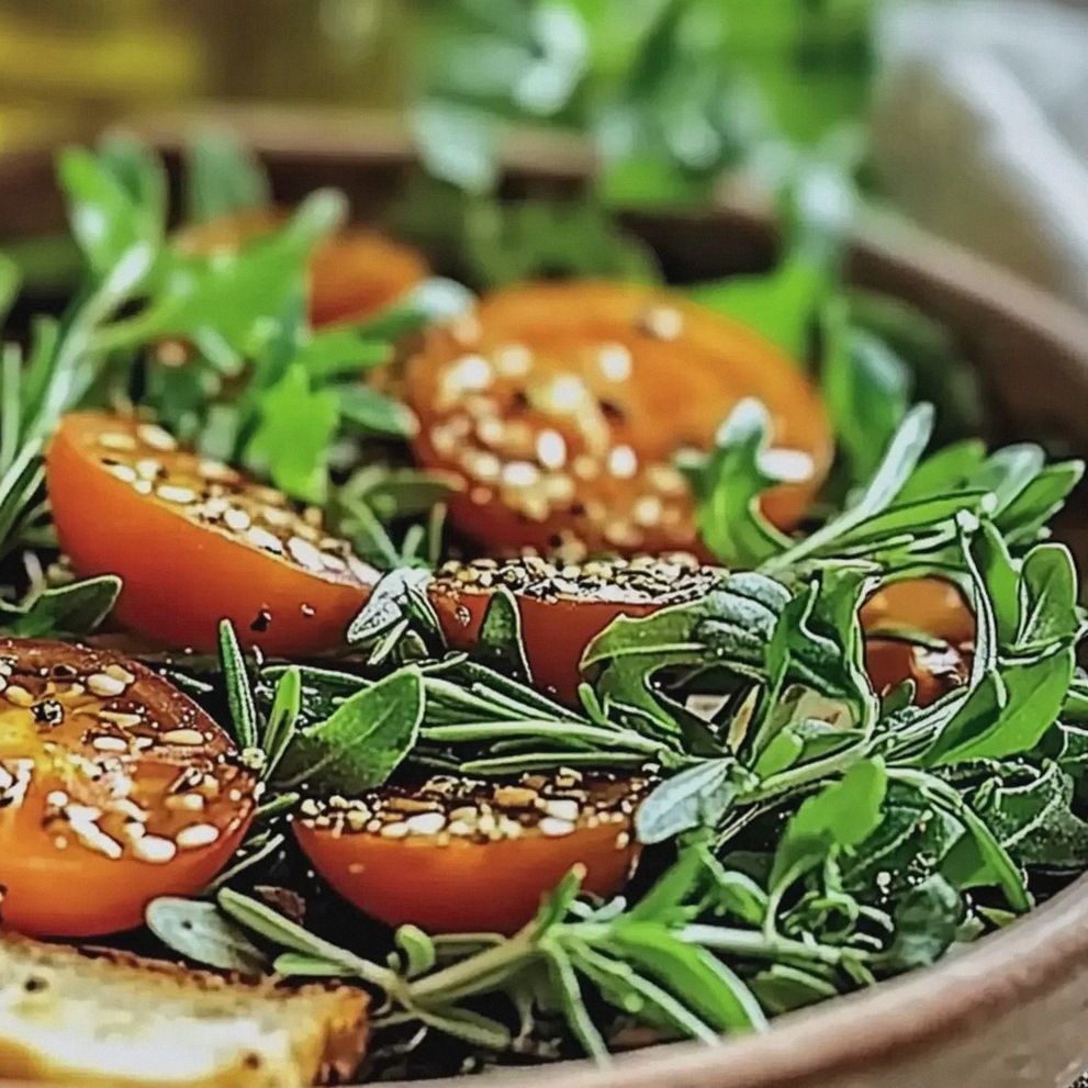 Tomaten Rucola Salat mit Pinienkernen zubereiten – Schritt 2