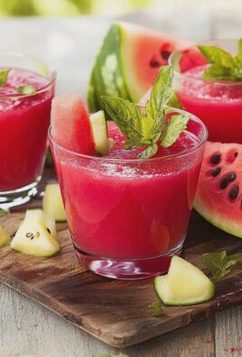 Wassermelonen-Eistee für heiße Tage selbst machen