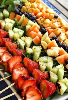 Wassermelonen-Feta-Flaggensalat für den perfekten Sommer