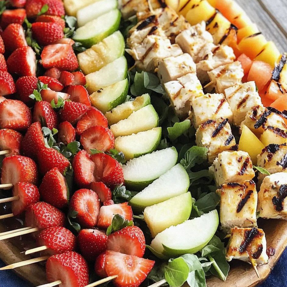 Wassermelonen-Feta-Flaggensalat für den perfekten Sommer – Schritt 1